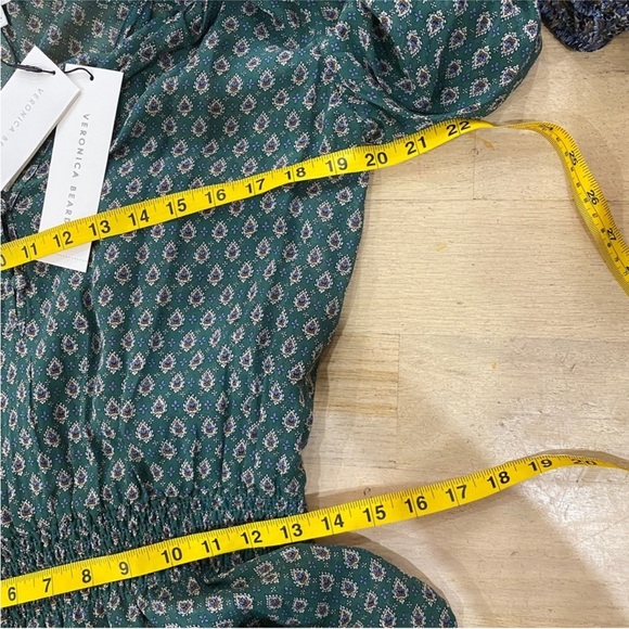 Veronica Beard 100% silk outer destiny dress in Seaglass NEW - Picture 10 of 12